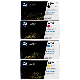 Original HP 659A SET | W2010A W2011A W2012A W2013A | LaserJet Toner Cartridges - Black, Cyan, Magenta, Yellow
