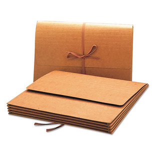 Redrope Expanding Wallets W/ Cloth-tie, 3.5" Expansion, 1 Section, Legal Size, Redrope