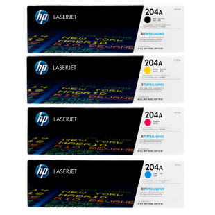 HP 204A SET | CF510A CF511A CF512A CF513A | Original HP Toner Cartridge - Black, Cyan, Yellow, Magenta