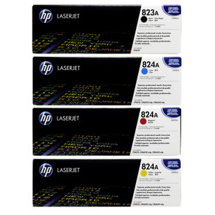 HP 823A 824A Toner SET | CB380A CB381A CB382A CB383A | Original HP Toner Cartridge - Black, Cyan, Yellow, Magenta