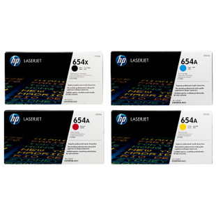 HP 654X 654A SET | CF330X CF331A CF332A CF333A | Original HP Toner Cartridge - Black, Cyan, Yellow, Magenta