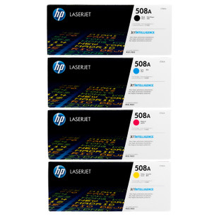 HP 508A SET | CF360A CF361A CF362A CF363A | Original HP Toner Cartridge - Black, Cyan, Yellow, Magenta
