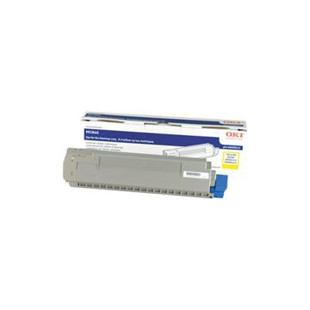 Original OKI Yellow Toner Cartridge  44059213, High Yield