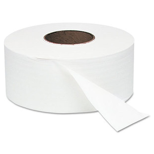 Jumbo Roll Bath Tissue, Septic Safe, 1 Ply, White, 3.4" X 2000 Ft, 12 Rolls/carton