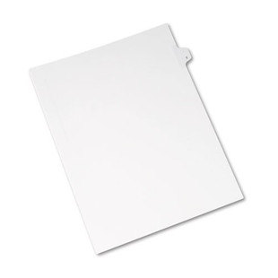 Preprinted Legal Exhibit Side Tab Index Dividers, Allstate Style, 26-tab, E, 11 X 8.5, White, 25/pack