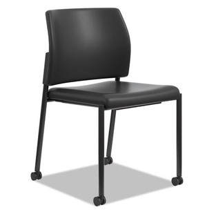 Accommodate Series Guest Chair, 23.25" X 21" X 32", Black Seat/black Back, Black Base, 2/carton