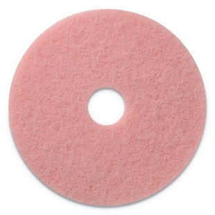 Remover Burnishing Pads, 20" Diameter, Pink, 5/ct