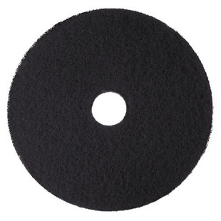 Low-speed High Productivity Floor Pads 7300, 16" Diameter, Black, 5/carton