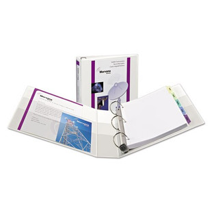 Heavy-duty View Binder With Durahinge, One Touch Ezd Rings And Extra-wide Cover, 3 Rings, 1.5" Capacity, 11 X 8.5, White