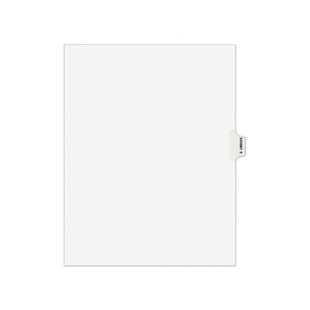 Avery-style Preprinted Legal Side Tab Divider, Exhibit E, Letter, White, 25/pack