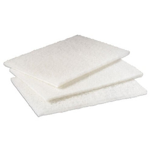 Light Duty Cleansing Pad, 6" X 9", White, 20/pack, 3 Packs/carton