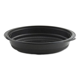 Microraves Incredi-bowl Base, 24 Oz, 8.5" Dia X 1.51"h, Black, 150/carton