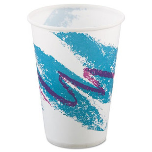 Jazz Waxed Paper Cold Cups, 10oz, Rolled Rim, 2000/carton