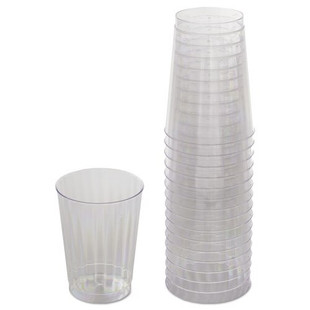 Classicware Tumblers, 10 Oz, Plastic, Clear, 16/bag