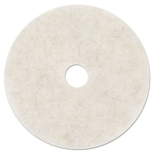 Ultra High-speed Natural Blend Floor Burnishing Pads 3300, 27" Dia., White, 5/ct