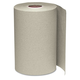 Hardwound Roll Towels, 8 X 350 Ft, Natural, 12 Rolls/carton