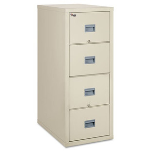 Patriot Insulated Four-drawer Fire File, 20.75w X 31.63d X 52.75h, Parchment