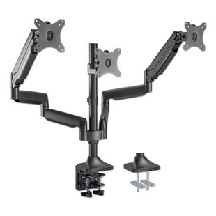 Adaptivergo Heavy-duty Articulating Triple Monitor Arm With Usb, 32", Black