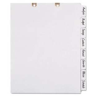 Write & Erase Tab Dividers For Classification Folders, 8-tab, Side Tab, Letter
