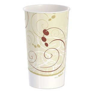 Double Sided Poly Paper Cold Cups, 44 Oz, Symphony Design, 40/pack, 12 Packs/carton