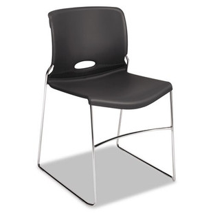 Olson Stacker High Density Chair, Lava Seat/lava Back, Chrome Base, 4/carton