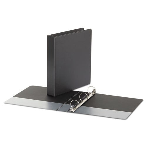 Economy Non-view Round Ring Binder, 3 Rings, 1.5" Capacity, 11 X 8.5, Black, 4/pack Economy Non-view Round Ring Binder, 3 Rings, 1.5" Capacity, 11 X 8.5, Black, 4/pack