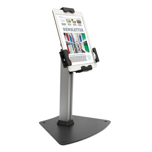 Tablet Kiosk Desktop Stand For 7" To 10" Tablets, Silver Tablet Kiosk Desktop Stand For 7" To 10" Tablets, Silver