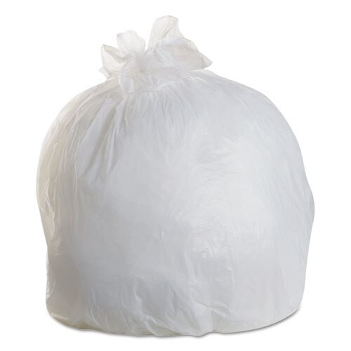 High Density Coreless Can Liners, 56 Gal, 17 Microns, 43" X 48", Clear, 200/carton High Density Coreless Can Liners, 56 Gal, 17 Microns, 43" X 48", Clear, 200/carton