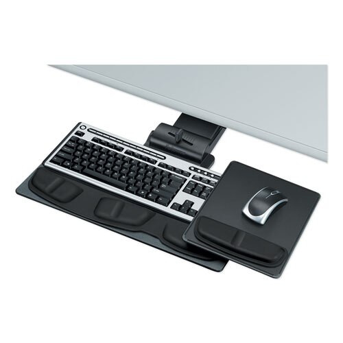 Professional Executive Adjustable Keyboard Tray, 19w X 10.63d, Black Professional Executive Adjustable Keyboard Tray, 19w X 10.63d, Black