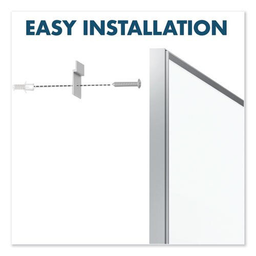 Fusion Nano-clean Magnetic Whiteboard, 96 X 48, Silver Frame Fusion Nano-clean Magnetic Whiteboard, 96 X 48, Silver Frame