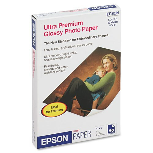 Ultra Premium Glossy Photo Paper, 11.8 Mil, 4 X 6, Glossy Bright White, 60/pack Ultra Premium Glossy Photo Paper, 11.8 Mil, 4 X 6, Glossy Bright White, 60/pack