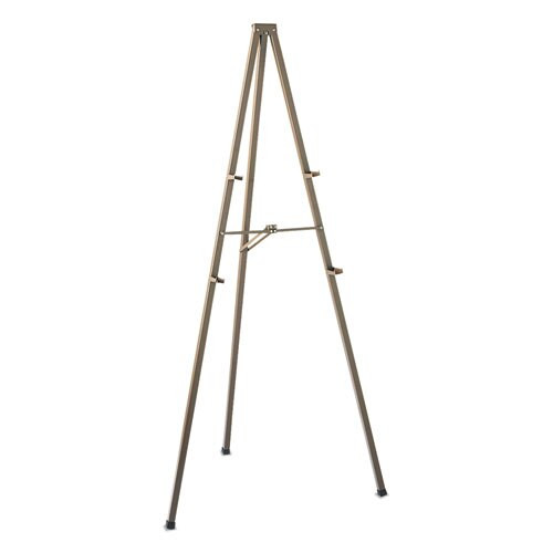 Tripod Display Easel, 72" High, Steel, Bronze Tripod Display Easel, 72" High, Steel, Bronze