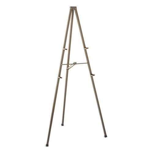 Tripod Display Easel, 72" High, Steel, Bronze Tripod Display Easel, 72" High, Steel, Bronze