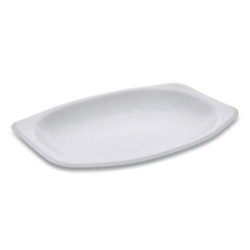 Unlaminated Foam Dinnerware, Platter, Oval, 9 X 7, White, 800/carton Unlaminated Foam Dinnerware, Platter, Oval, 9 X 7, White, 800/carton