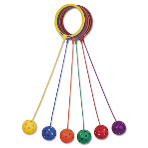 Swing Ball Set, Plastic, Assorted Colors, 6/set Swing Ball Set, Plastic, Assorted Colors, 6/set