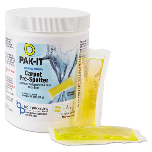 Carpet Pre-spotter, Citrus, 20 Pak-its/jar Carpet Pre-spotter, Citrus, 20 Pak-its/jar