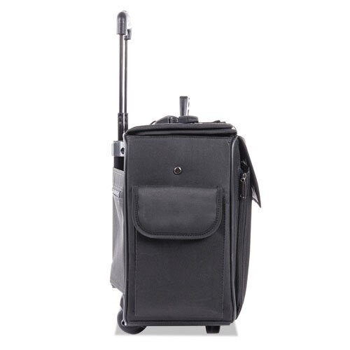 Catalog/computer Case On Wheels, Nylon, 18 X 8 X 13, Black Catalog/computer Case On Wheels, Nylon, 18 X 8 X 13, Black