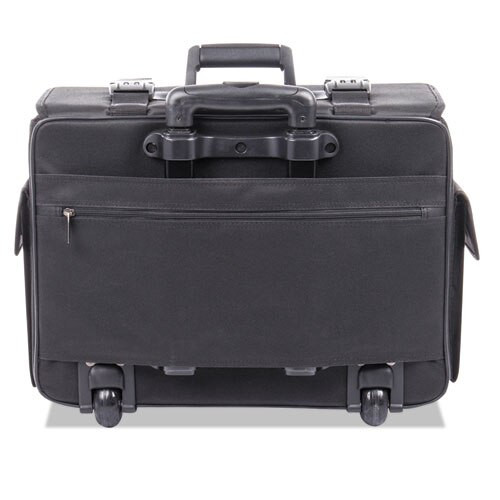 Catalog/computer Case On Wheels, Nylon, 18 X 8 X 13, Black Catalog/computer Case On Wheels, Nylon, 18 X 8 X 13, Black
