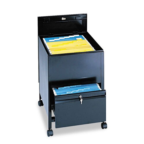 Locking Mobile Tub File With Drawer, Legal Size, 20w X 25.5d X 27.75h, Black Locking Mobile Tub File With Drawer, Legal Size, 20w X 25.5d X 27.75h, Black