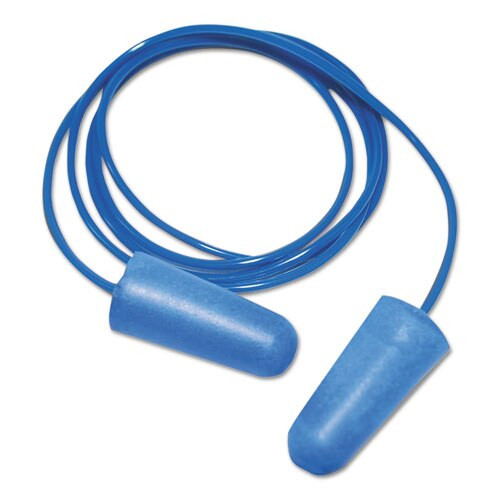 Detectable Earplugs, Corded, Blue, 200 Pairs Detectable Earplugs, Corded, Blue, 200 Pairs