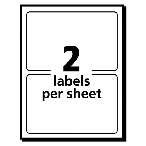 Removable Multi-use Labels, Inkjet/laser Printers, 3 X 4, White, 2/sheet, 40 Sheets/pack Removable Multi-use Labels, Inkjet/laser Printers, 3 X 4, White, 2/sheet, 40 Sheets/pack