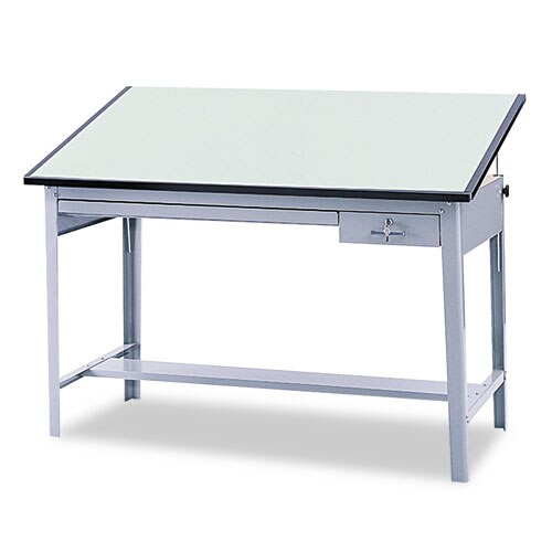 Precision Four-post Drafting Table Base, 56-1/2w X 30-1/2d X 35-1/2h, Gray Precision Four-post Drafting Table Base, 56-1/2w X 30-1/2d X 35-1/2h, Gray