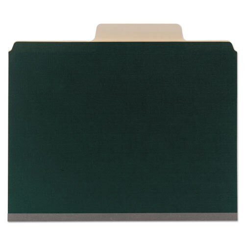 Supertab Colored Classification Folders, Safeshield Coated Fastener Technology, 2 Dividers, Letter Size, Dark Green, 10/box Supertab Colored Classification Folders, Safeshield Coated Fastener Technology, 2 Dividers, Letter Size, Dark Green, 10/box