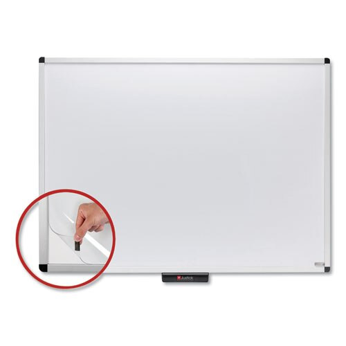 Justick By Smead Dry-erase Board With Frame, 48" X 36", White Justick By Smead Dry-erase Board With Frame, 48" X 36", White