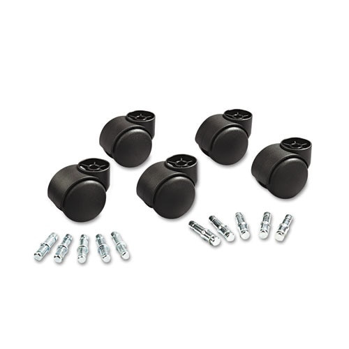 Deluxe Duet Casters, Nylon, B And K Stems, 110 Lbs/caster, 5/set Deluxe Duet Casters, Nylon, B And K Stems, 110 Lbs/caster, 5/set