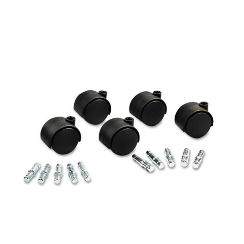 Deluxe Duet Casters, Nylon, B And K Stems, 110 Lbs/caster, 5/set Deluxe Duet Casters, Nylon, B And K Stems, 110 Lbs/caster, 5/set