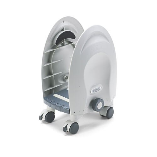 Deluxe Mobile Cpu Stand, 12w X 12d X 18h, Gray Deluxe Mobile Cpu Stand, 12w X 12d X 18h, Gray