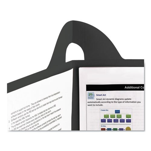 Lockit Two-pocket Folder, Textured Paper, 11 X 8 1/2, Black, 25/box Lockit Two-pocket Folder, Textured Paper, 11 X 8 1/2, Black, 25/box