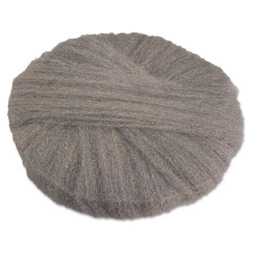 Radial Steel Wool Pads, Grade 0 (fine): Cleaning & Polishing, 19", Gray, 12/ct Radial Steel Wool Pads, Grade 0 (fine): Cleaning & Polishing, 19", Gray, 12/ct