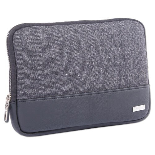 Matt Tablet Sleeve, 7.5" X 0.75" X 7.5", Polyester, Black/gray Matt Tablet Sleeve, 7.5" X 0.75" X 7.5", Polyester, Black/gray